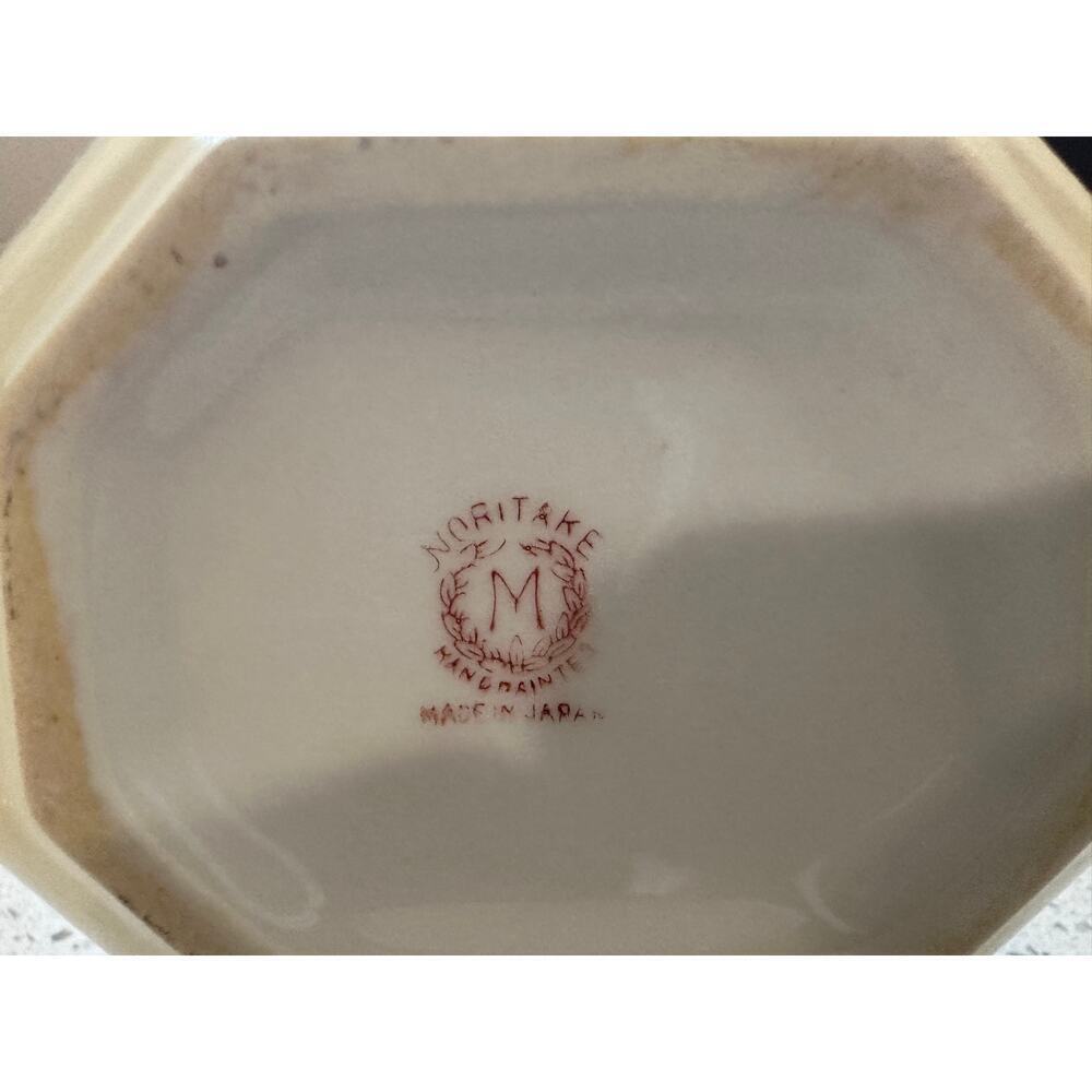 Vintage Noritake Roseara 5" Basket Hand Painted Floral EUC Japan - Picture 3 of 3